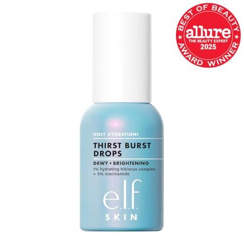 e.l.f. SKIN Holy Hydration! Thirst Burst Drops, Serum For A Radiant Complexion Instantly & Over Time