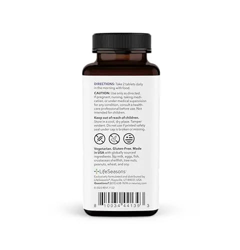 NeuroQ Daily Essentials Multivitamin – High‑Potency Brain & Body Support with Choline 550 mg, PQQ, CoQ10, Alpha Lipoic Acid LifeSeasons