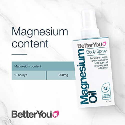 BetterYou Magnesium Oil Body Spray, Pure and Natural Source of Magnesium Chloride BetterYouBuy Supplements Australia