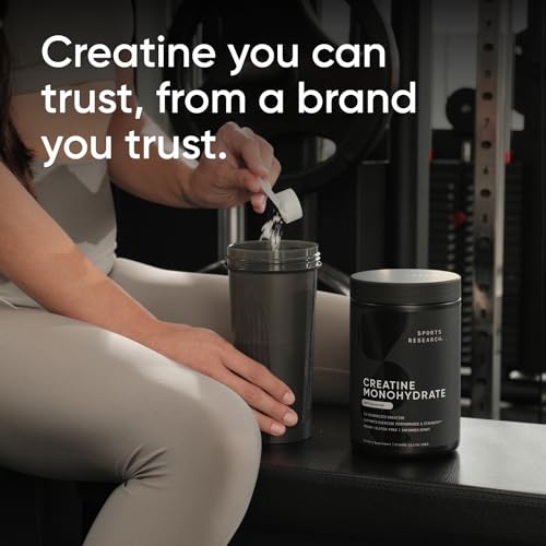 Sports Research Creatine Monohydrate - Gain Lean Muscle, Improve Performance Sports ResearchBuy Supplements Australia
