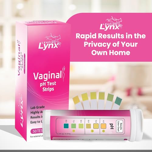 5-Minute Vaginal pH Test Kit for Women - 50 Premium-Quality Vaginal Heath pH Test Strips Included Leaping LynxBuy Supplements Australia