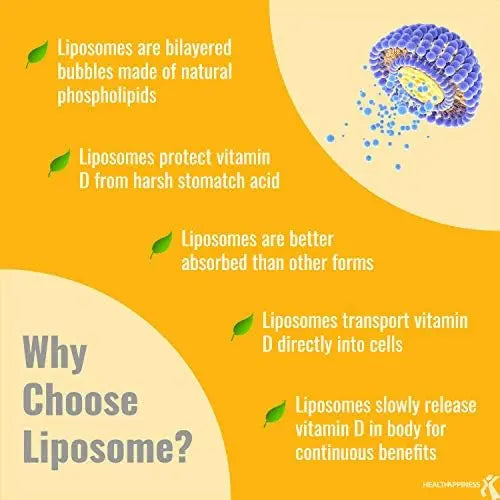 UpNourish Liposomal Vitamin D3 5000 IU Softgels - 1 Year Supply | Organic Coconut Oil Infused Vitamin D Supplements - Support Bone, Dental, Heart, Mood & Immune Health - Non GMO Gluten Free - 365 ct UpNourish buy supplements Au