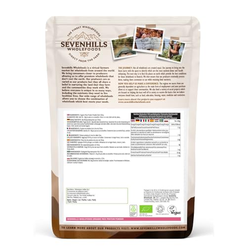 Sevenhills Wholefoods Organic Rice Protein Powder, Vegan, 2kg Sevenhills WholefoodsBuy Supplements Australia