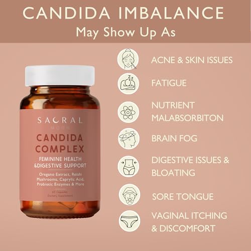 SACRALMOON Candida Cleanse - 8 Cleansing Ingredients for Digestive Support and Feminine Care SACRALMOONBuy Supplements Australia