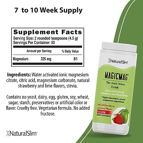 NaturalSlim Magicmag Pure Magnesium Citrate Powder β Stress, Constipation, Muscle NaturalSlimBuy Supplements Australia