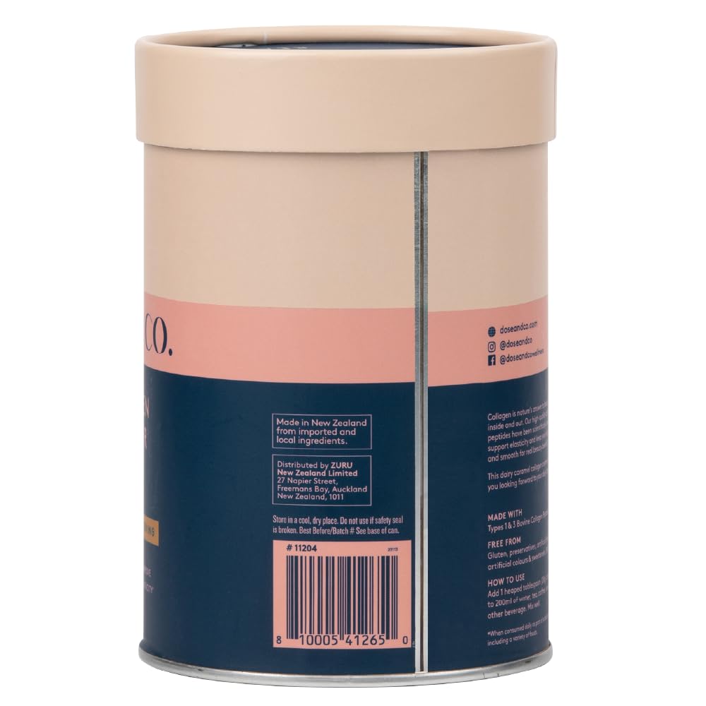 Dose & Co Collagen Creamer in Caramel Flavour - 340g Powder Supplement DOSE & COBuy Supplements Australia