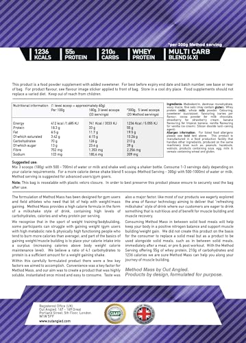 Out Angled Method Mass Gainer Powder, Tropical Banana, 6kg, 100 Scoops OUT ANGLEDBuy Supplements Australia