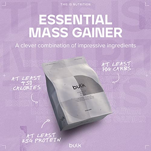 Bulk Essential Mass Gainer, Protein Shake for Weight Gain, Vanilla, 2.5 kg BulkBuy Supplements Australia
