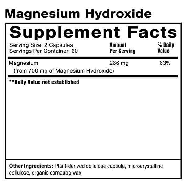 Quicksilver Scientific Magnesium Hydroxide (120 Capsules) Quicksilver ScientificBuy Supplements Australia
