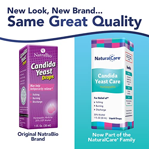 NaturalCare Candida Yeast Care Drops, Homeopathic Treatment Temporarily Relieves Symptoms Natra-BioBuy Supplements Australia