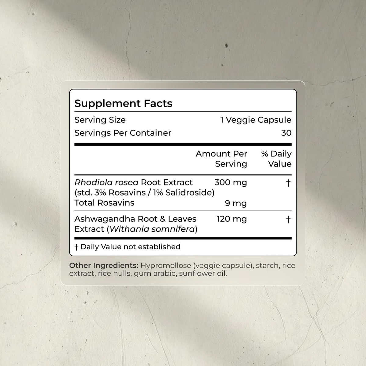 Blueprint Bryan Johnson Ashwagandha & Rhodiola Supplement – 120mg Ashwagandha + Rhodiola Root – Daily Adaptogen Capsules for Stress Support, Mood Balance, Energy & Focus – 30 Vegan Capsules Blueprint Bryan JohnsonBuy Supplements Australia