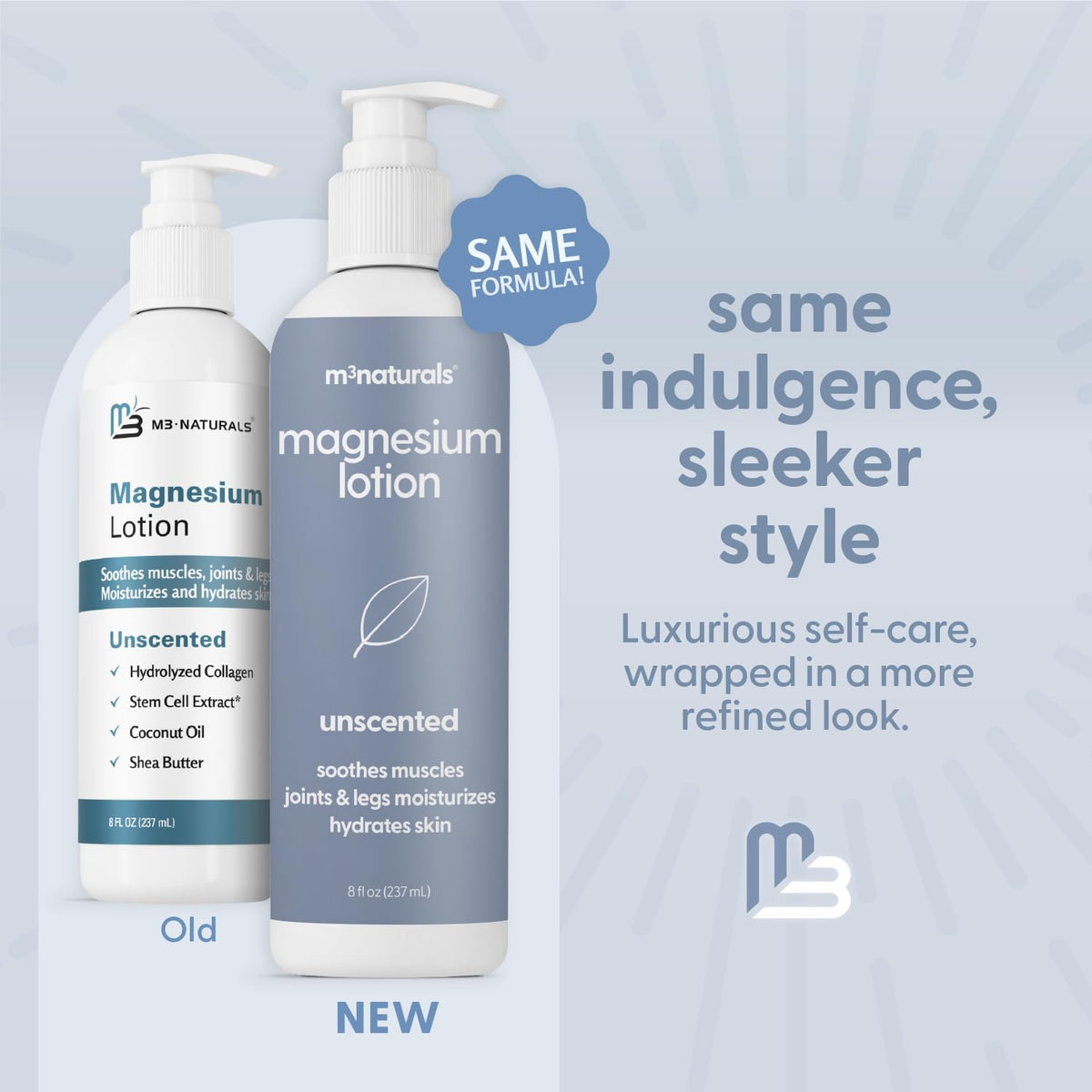 Unscented Magnesium Lotion for Sleep & Leg Cramps, Suitable for Sensitive Skin, Helps with Muscle Relaxation, Soothes Tired Legs & Foot Aches and Supports Restful Nights, 8 fl oz by M3 M3 NaturalsBuy Supplements Australia