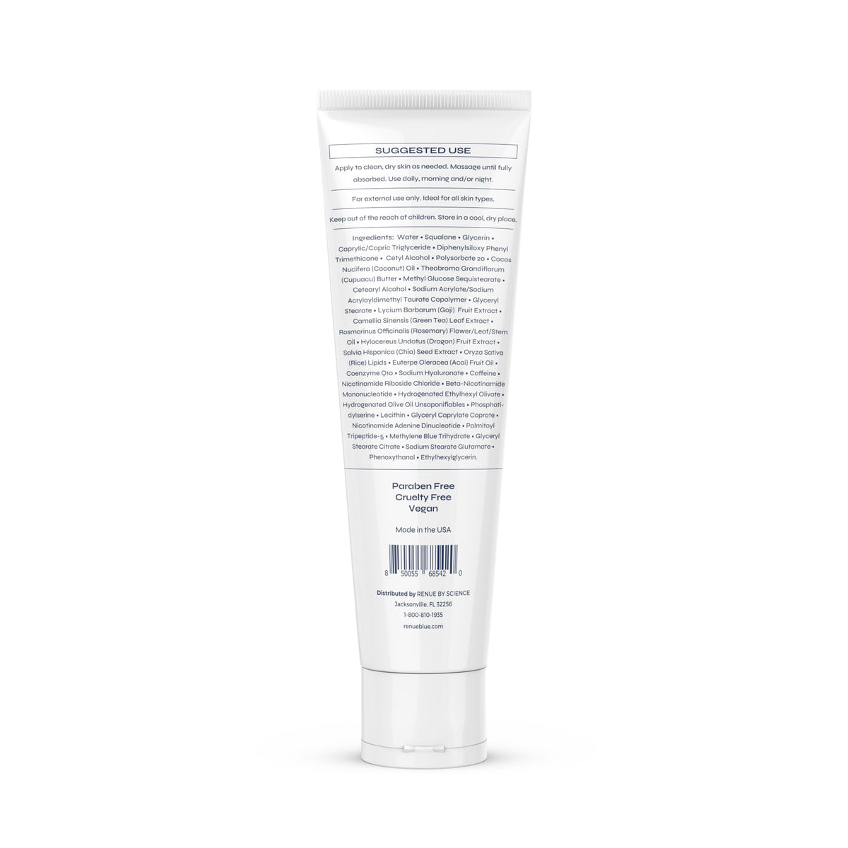 Renue Blue Methylene Blue Moisturizing Body Cream – Liposomal NAD+ Complex with Antioxidants, Peptides, and Botanical Extracts for Hydrated, Healthier‑Looking Skin Renue By ScienceBuy Supplements Australia