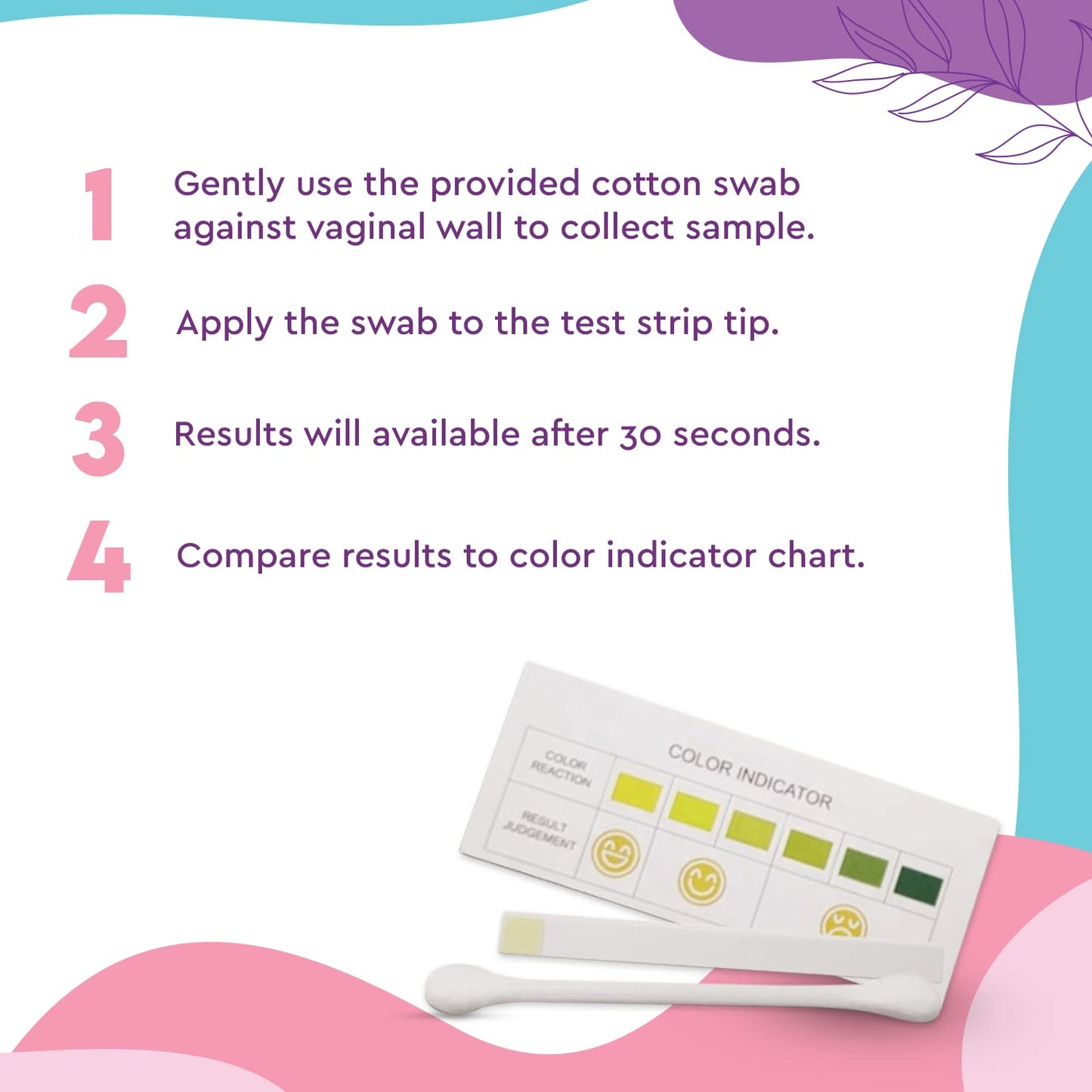 EcoBlossom Vaginal pH Test Strips for Women - Check pH Balance - Monitor Bacterial Vaginosis EcoBlossomBuy Supplements Australia