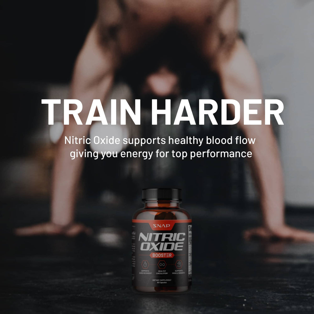 Snap Supplements Nitric Oxide Booster, Performance Formula for Stamina & Endurance Snap SupplementsBuy Supplements Australia