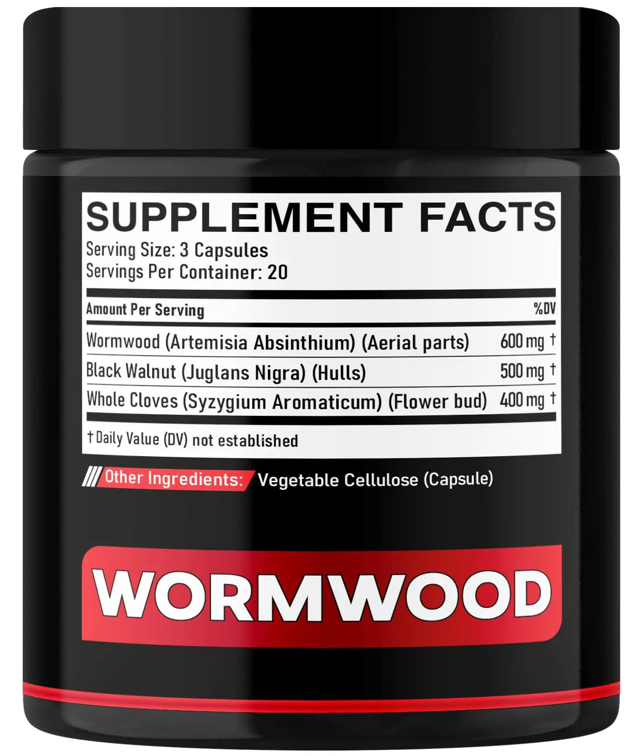 DEDICAD 1500mg Wormwood Capsules with Black Walnut & Cloves - Artemisia Annua Supplement for Immunity - 60 Vegan Capsules DEDICADĀ buy supplements Au
