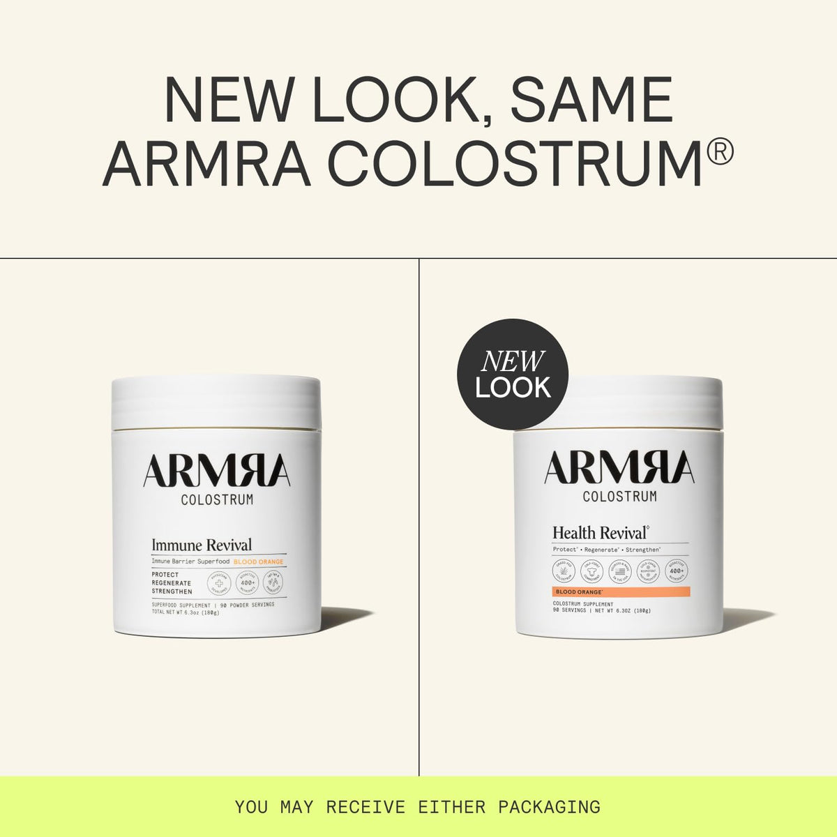 ARMRA Colostrum Powder | Blood Orange | Gut Health & Bloating | Skin & Hair | Immunity | Keto, Gluten & Fat-Free | 90 Servings ARMRABuy Supplements Australia