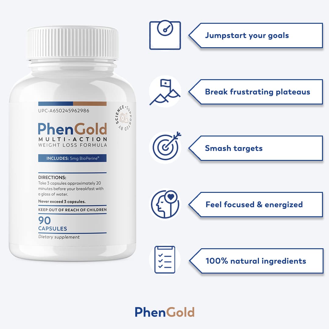 PhenGold Pills, Original Multi-Action Weight Management Formula with Green Tea PhenGoldBuy Supplements Australia