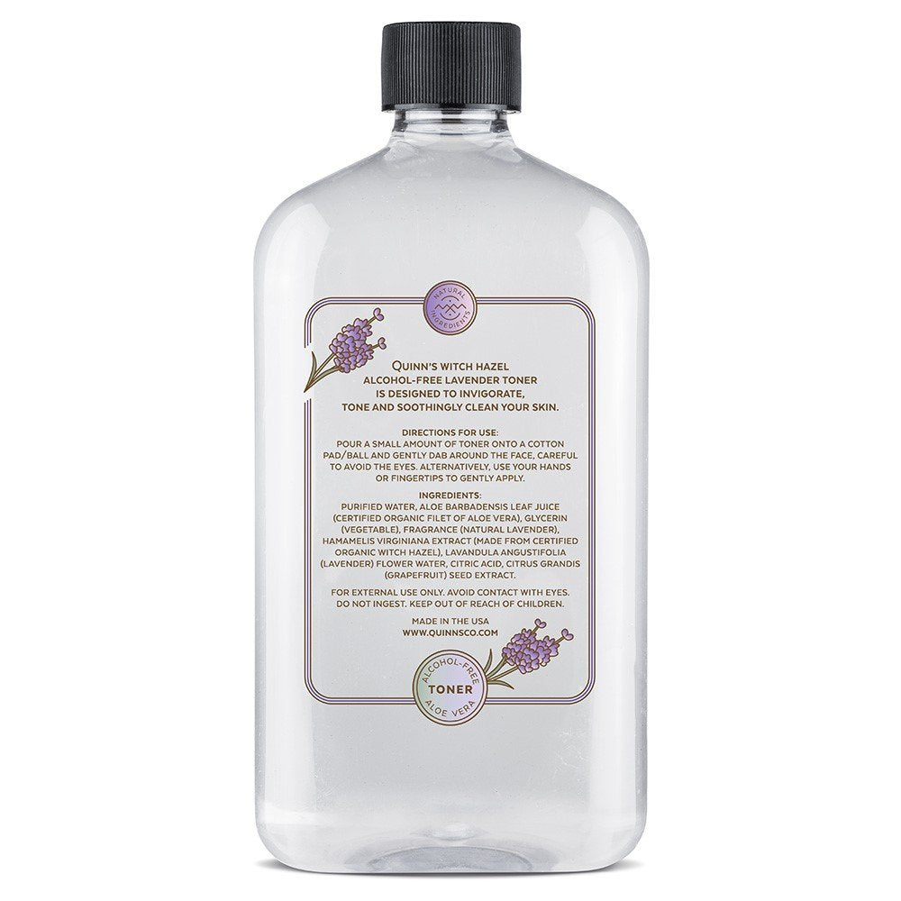 Quinn’s Alcohol Free Witch Hazel with Aloe Vera 16 Ounce (Lavender) Quinn's buy supplements Au