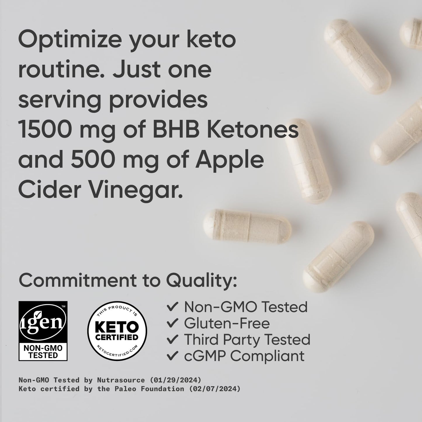 Sports Research® Keto ACV Capsules - Diet Kit System with 500mg of Apple Cider Vinegar Sports ResearchBuy Supplements Australia