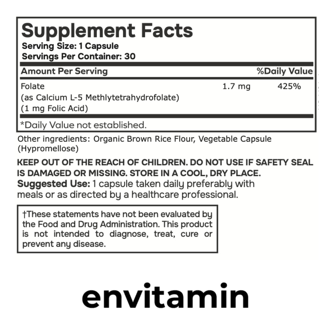 Methylfolate & Methylated Multivitamin envitaminBuy Supplements Australia