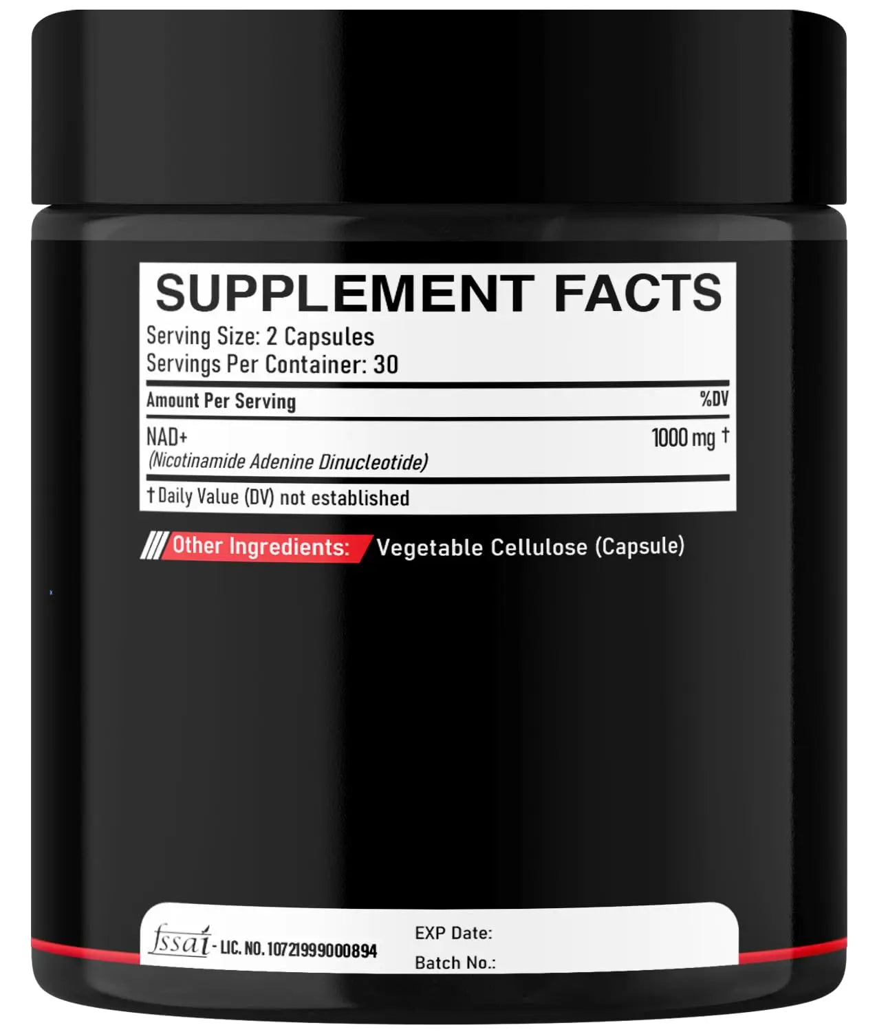 DEDICAD NAD Supplement 1000 mg - Pure NAD Supplement - Energy and DNA Repair, Aging Defense, Brain Function - 60 Capsules DEDICADĀ buy supplements Au