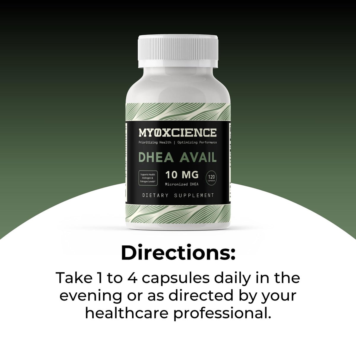MYOXCIENCE DHEA Avail | Absorption Enhanced DHEA | 10mg, 120 Servings MYOXCIENCE buy supplements Au