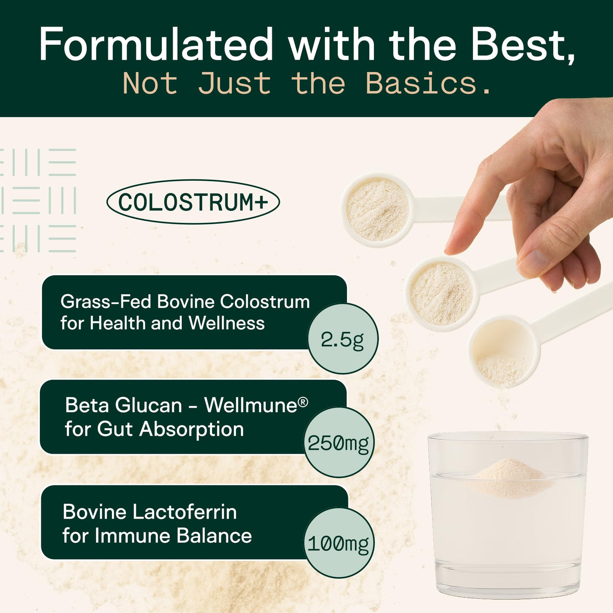 Adapt Naturals Colostrum Supplement with Lactoferrin & Beta-Glucan, Bio-Avail Grass Fed Bovine Colostrum Powder for Gut Health, Immune Support & Vitality | Non-GMO, 2500mg, Unflavored - 30 Days Supply ADAPT NATURALS BY CHRIS KRESSER buy supplements Au