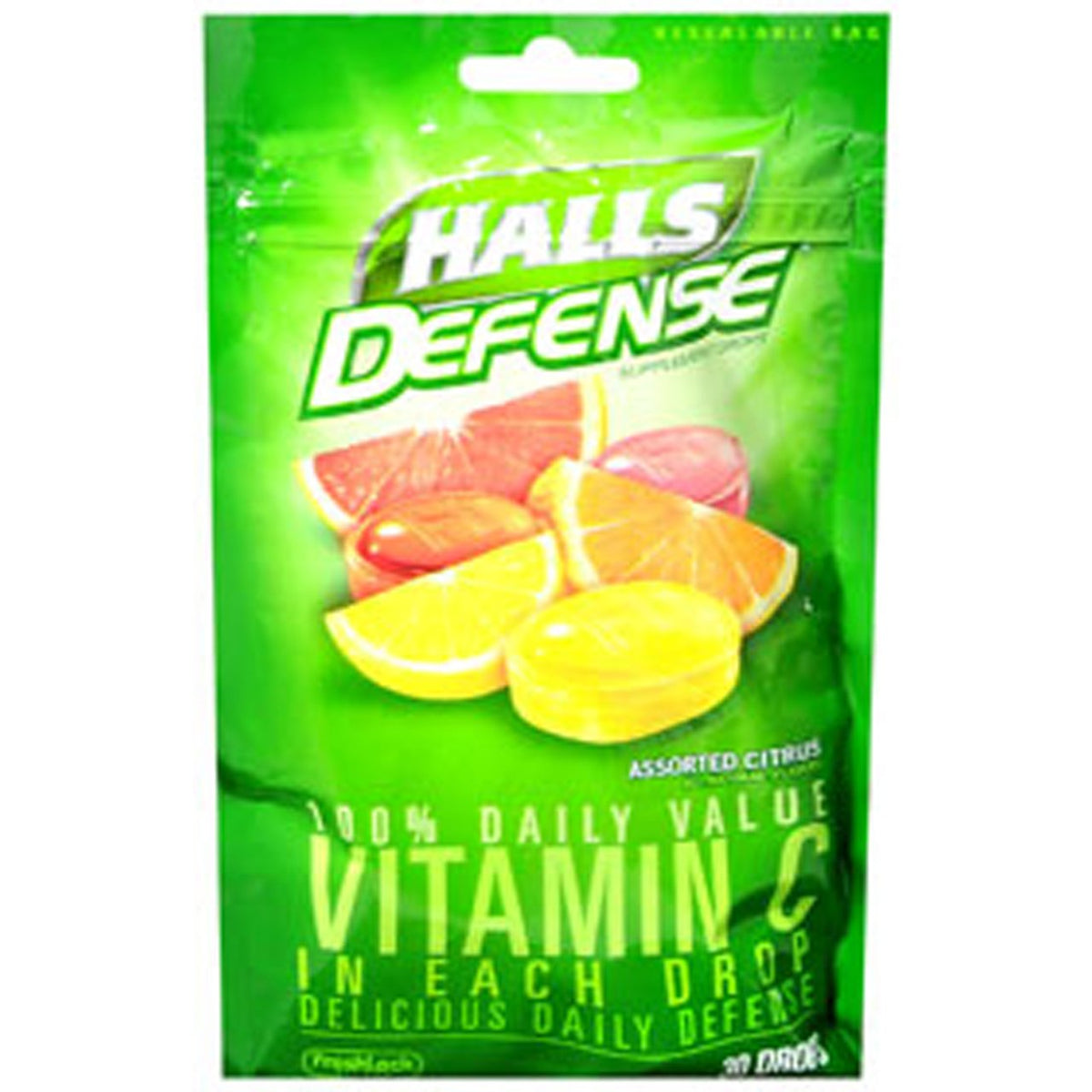 Halls Defense Vitamin C Assorted Citrus Supplement Drops - 30 Drops HALLS buy supplements Au