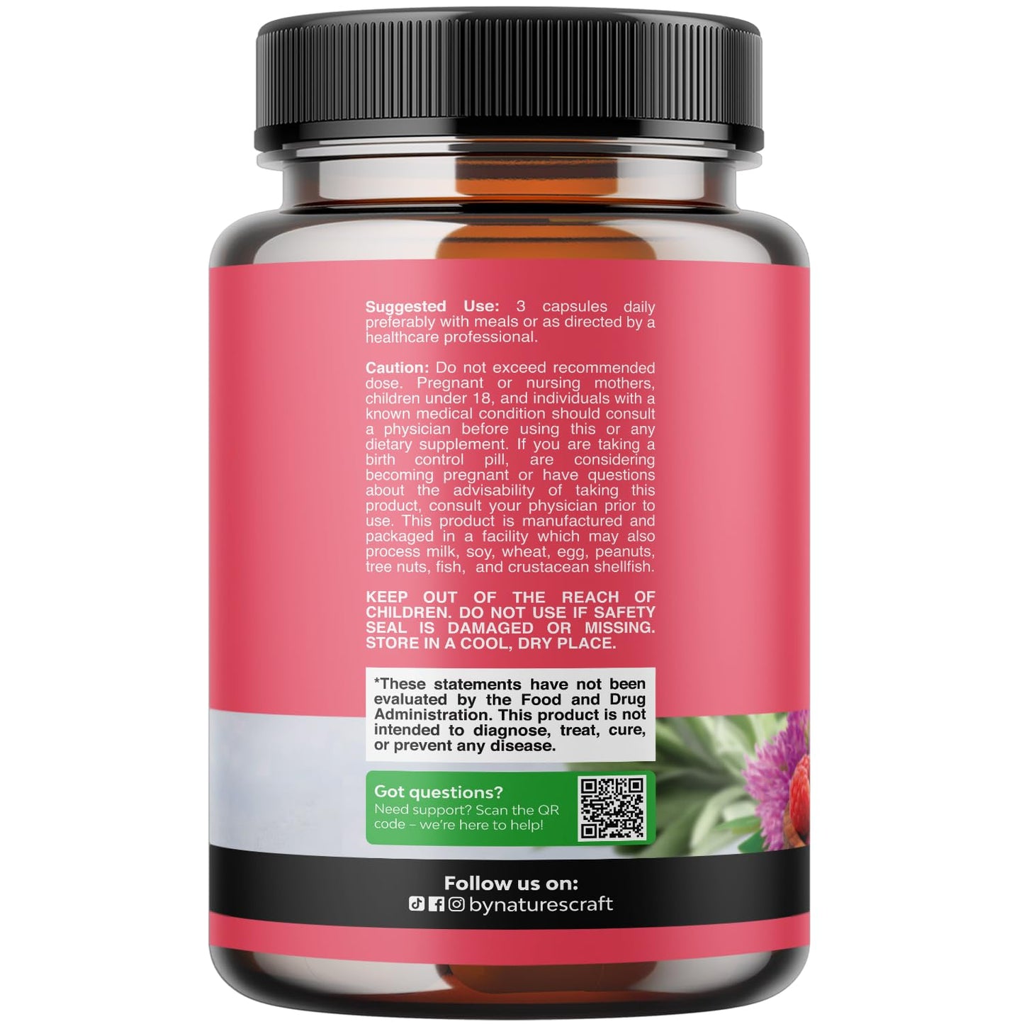 Complete Herbal Menopause Supplement for Women - Multibenefit Menopause Ease Hormone Balance for Women for Night Sweats Mood and More with Dong Quai Vitex Chaste Berry and Black Cohosh - 90 Count Natures CraftBuy Supplements Australia