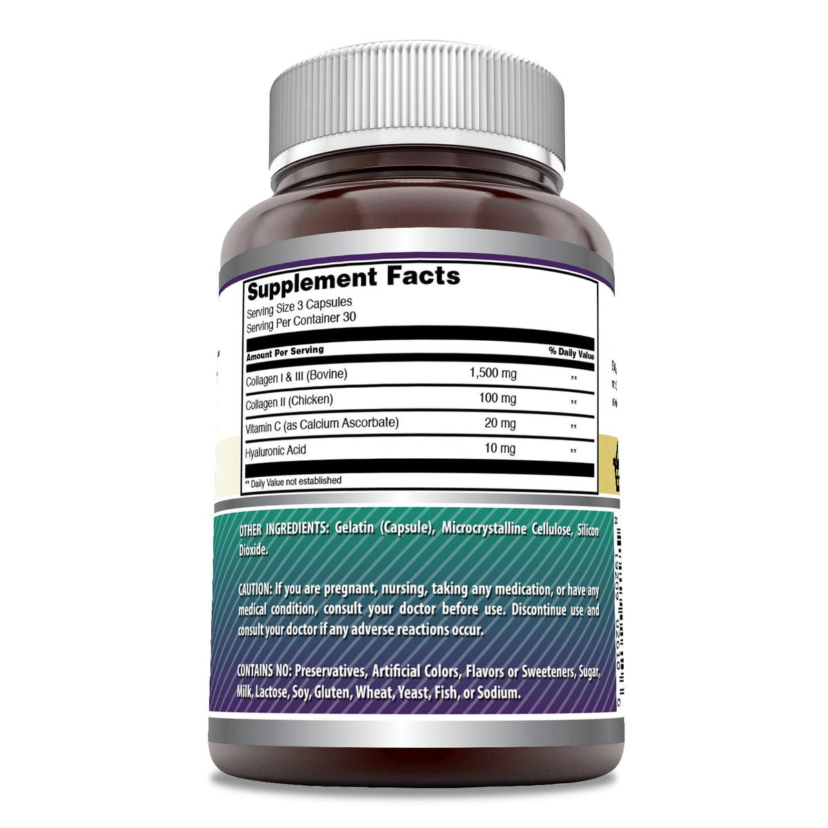 Amazing Formulas Advanced Collagen Supplement | Collagen Type I, II & III with Vitamin C & Hyaluronic | 1600 Mg Per Serving | 90 Capsules | Non-GMO | Gluten-Free | Made in USA Amazing NutritionBuy Supplements Australia