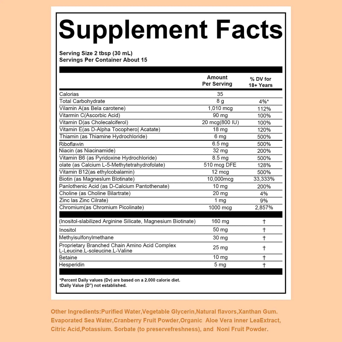 Zeniber MaayRuth Multivitamins Hair Growth&Liquid Multivitamins for Women, Biotin 10000mcg Liquid Multivitamin Hair Growth Supplement, 15.22 OZ ZeniberBuy Supplements Australia