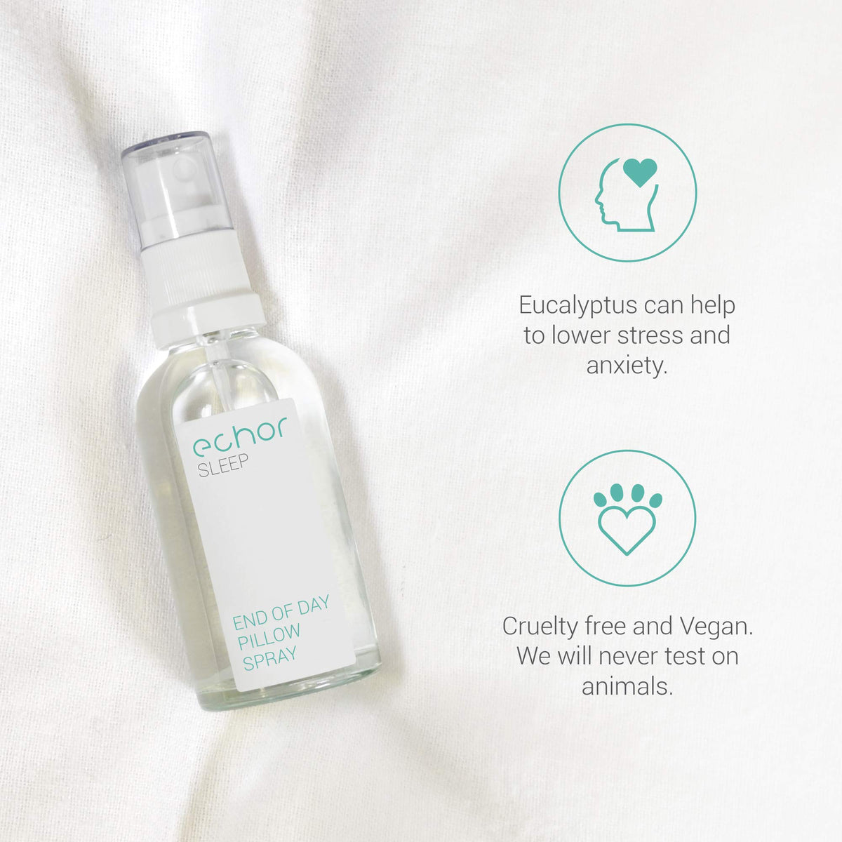 Echor Sleep Pillow Spray. Long Lasting Room Mist/Pillow Mist, Natural Sleep Aid 100% Pure Blend EchorBuy Supplements Australia