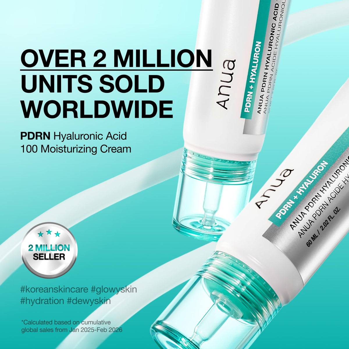 Anua PDRN Hyaluronic Acid 100 Moisturizing Cream, Lightweight, Non-Greasy Hydrating Face Moisturizer with Salmon DNA