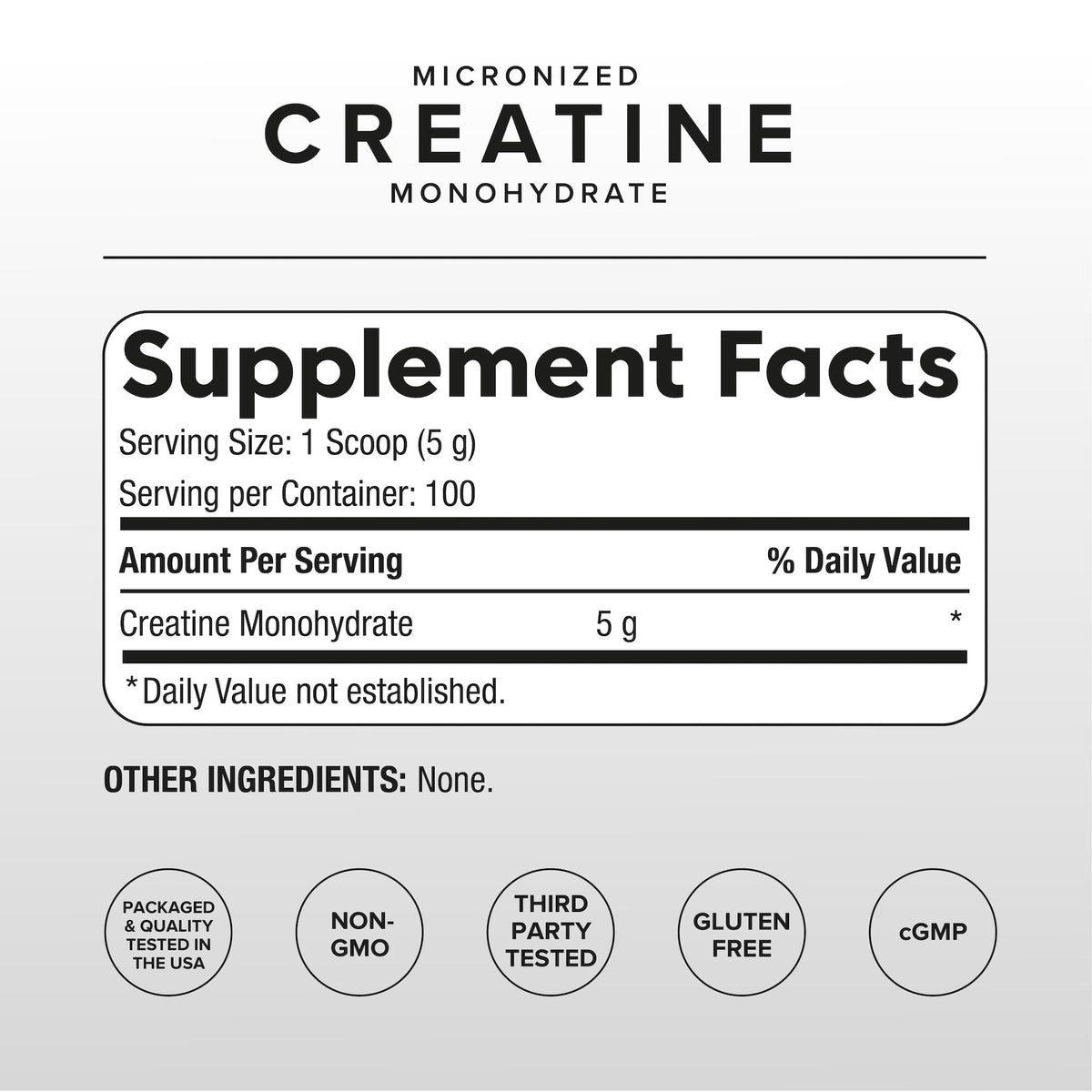 Puregen Labs Micronized Creatine Monohydrate Powder 500g – Pure, Unflavored, No Additives | 5000mg Per Serv (5g) - 100 Servings | Third Party Tested for Quality P Puregen LabsBuy Supplements Australia