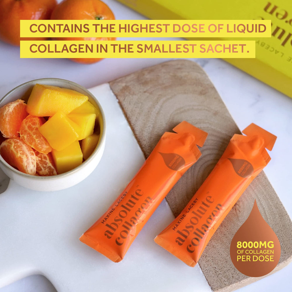 Absolute Collagen Marine Liquid Collagen Supplement for Women - 8000mg Collagen in Each Sachet Absolute CollagenBuy Supplements Australia