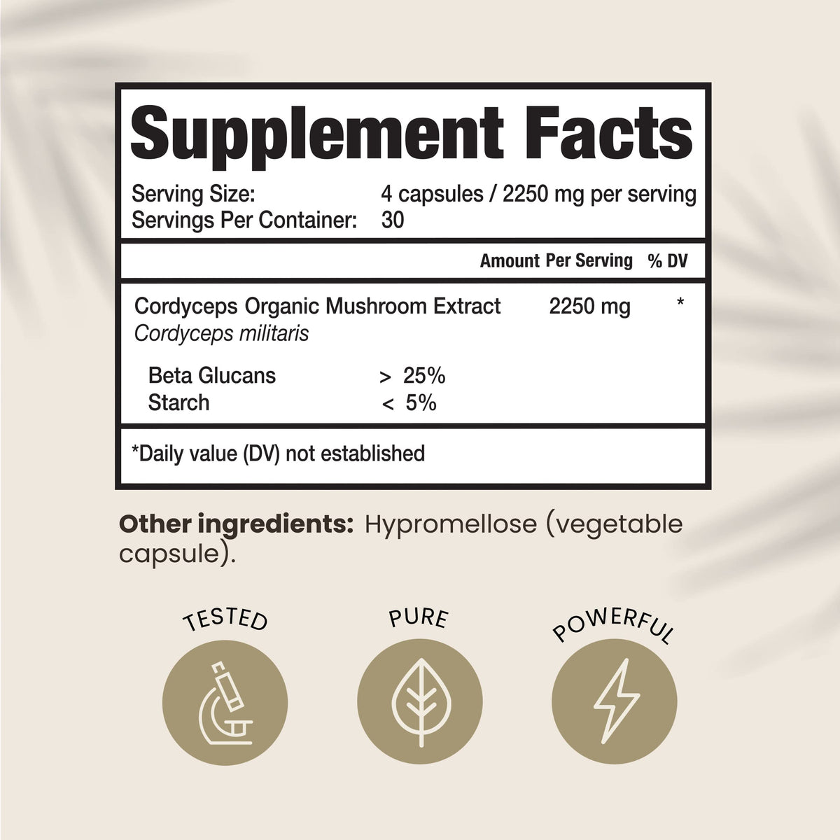 HPD Rx Premium Organic Cordyceps Mushroom Extract Performance , Pack of 2 HPD RxBuy Supplements Australia