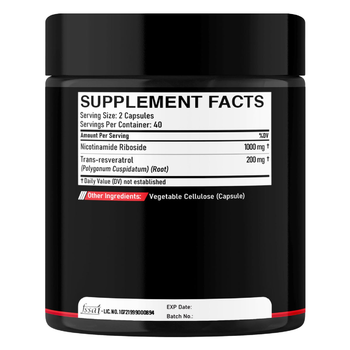 DEDICAD NAD Supplement with Nicotinamide Riboside and Trans Resveratrol - NR for Men & Women - 80 Capsules DEDICAD buy supplements Au