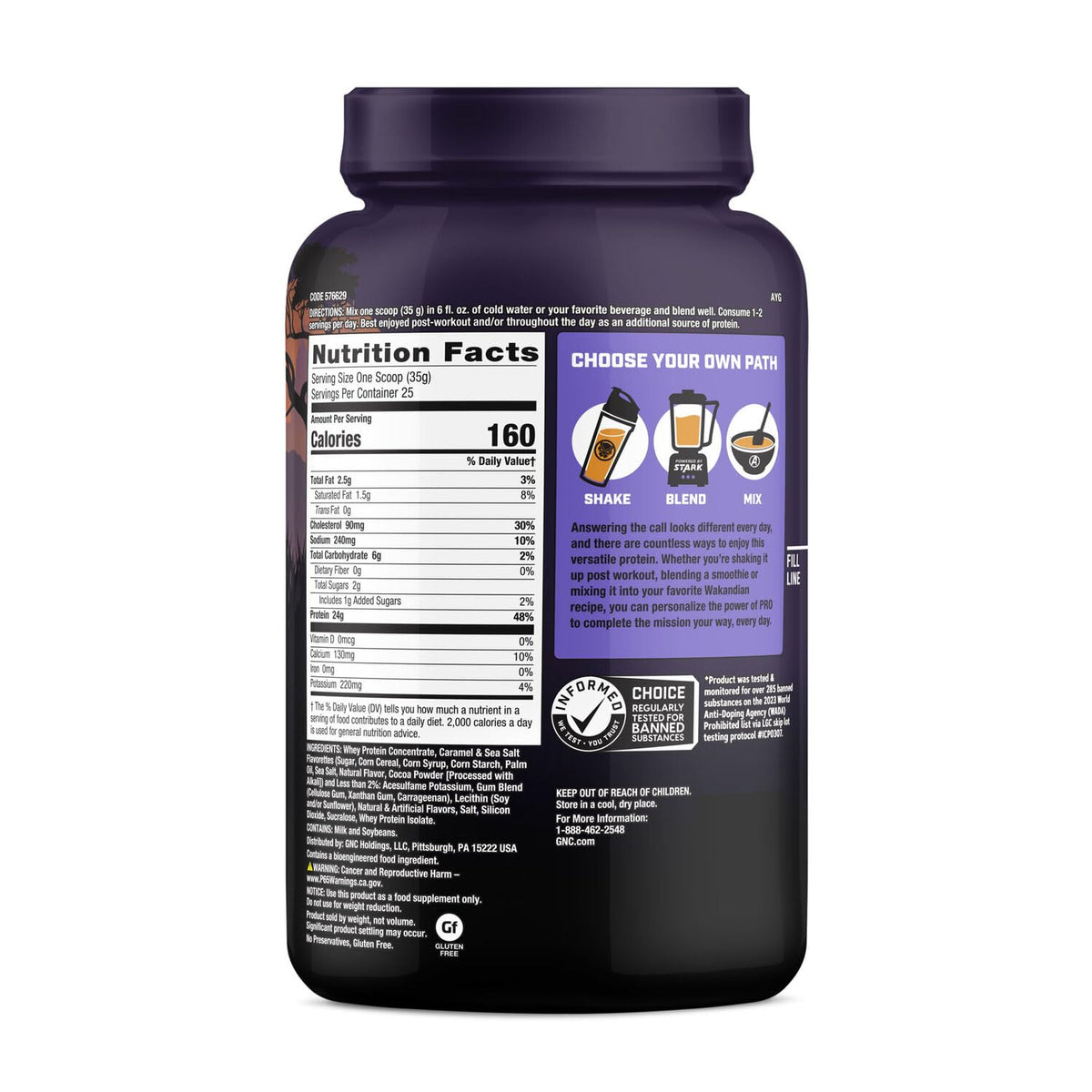 GNC Pro Performance 100% Whey - Marvel: Royal Caramel Cookie - 25 Servings GNCBuy Supplements Australia