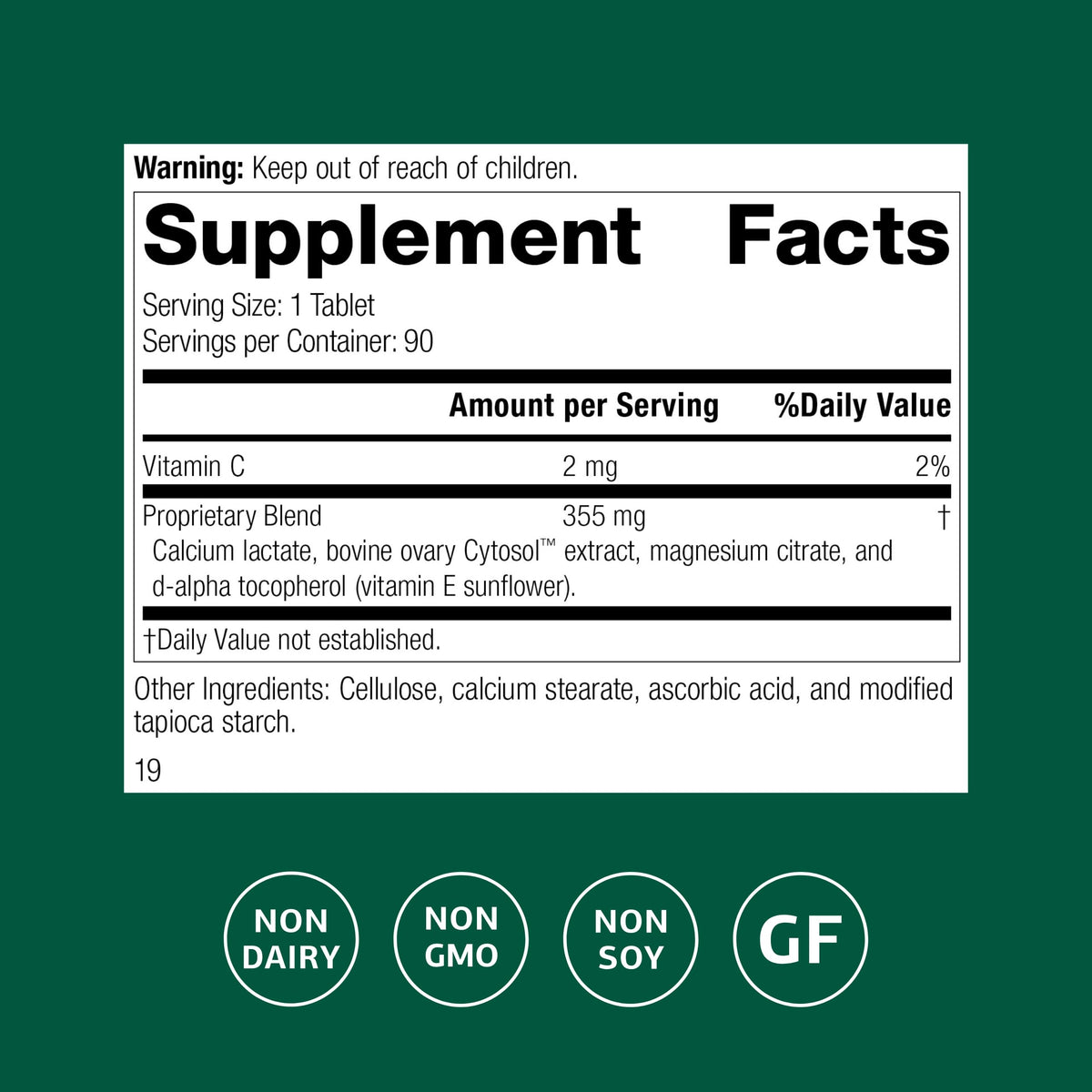 Standard Process Ovex - Daily Whole Food-Based Health Supplement - 90 Tablets (90 Servings) Standard Process Inc.Buy Supplements Australia