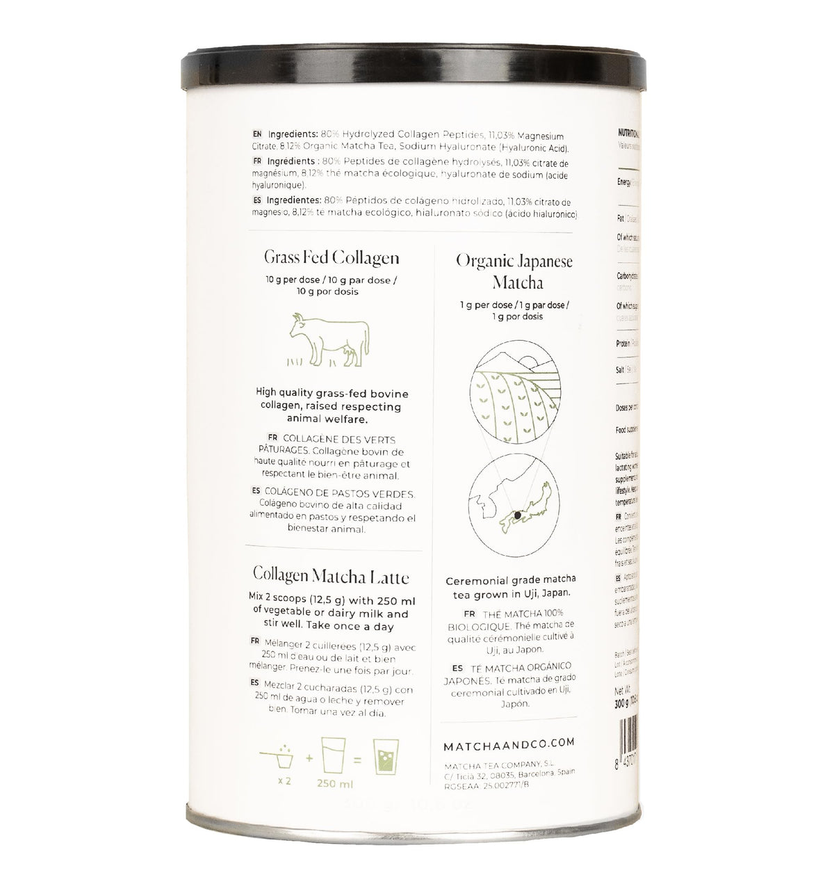 Collagen with Magnesium, Matcha Tea and Hyaluronic Acid. Joints, skin and nails Matcha & COBuy Supplements Australia