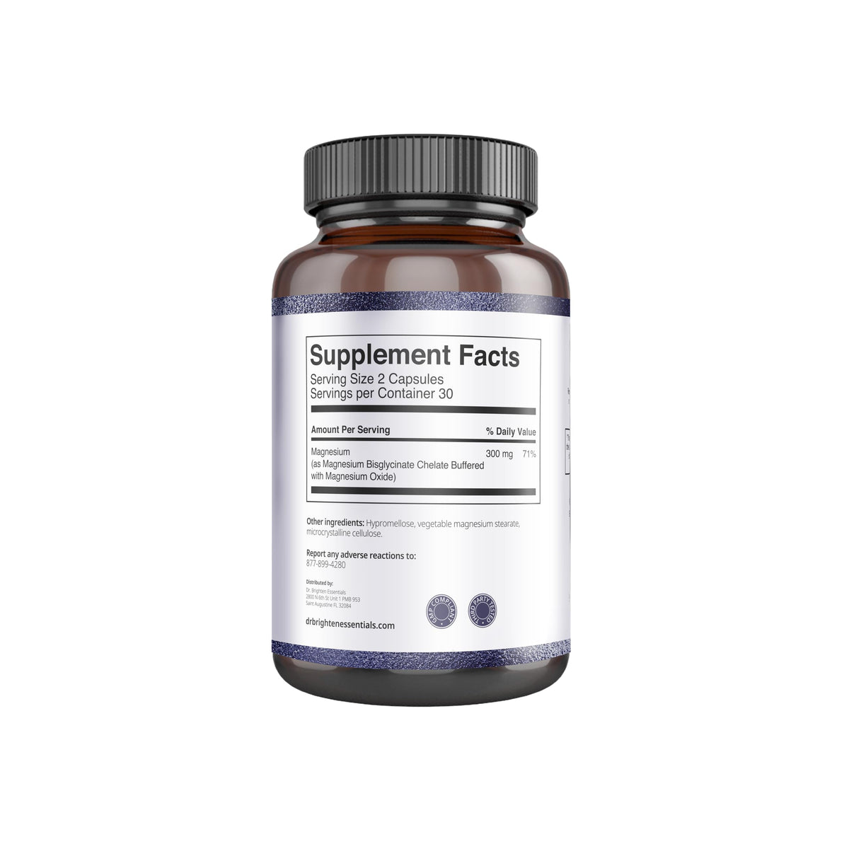 Dr. Brighten Magnesium Plus (as Magnesium Bi-glyncinate) - Beneficial in Maintaining a Healthy Mood, Sleep, Hormone Balance and Reducing Symptoms of PMS and Menstrual Cramps Dr. BrightenBuy Supplements Australia