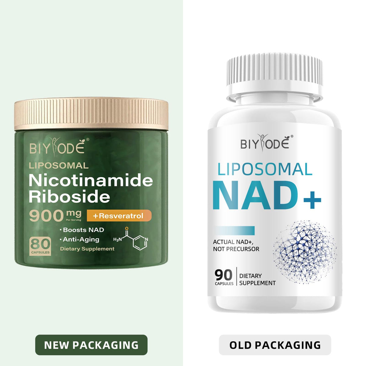 NAD Supplement with Liposomal Resveratrol – 900mg NAD Booster with Quercetin Phytosome for Energy, Focus & Healthy Aging – Cellular Support for Adults 30+ – 80 Capsules, 40-Day Supply BIYODEBuy Supplements Australia