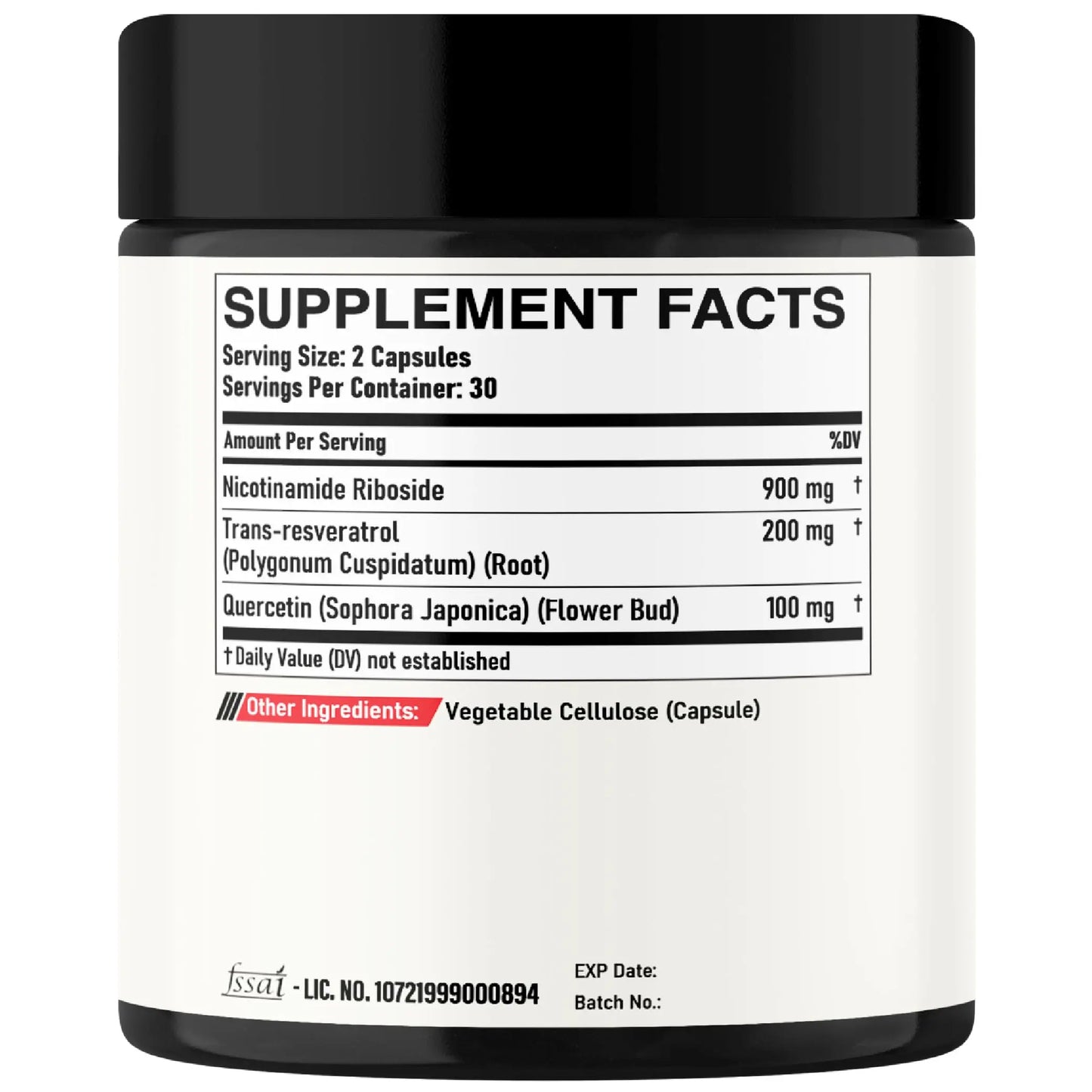 DEDICAD NAD Supplement with Nicotinamide Riboside, Trans-Resveratrol, Quercetin - Cellular Energy & Repair, Vitality, Healthy Aging - 60 Count DEDICAD buy supplements Au