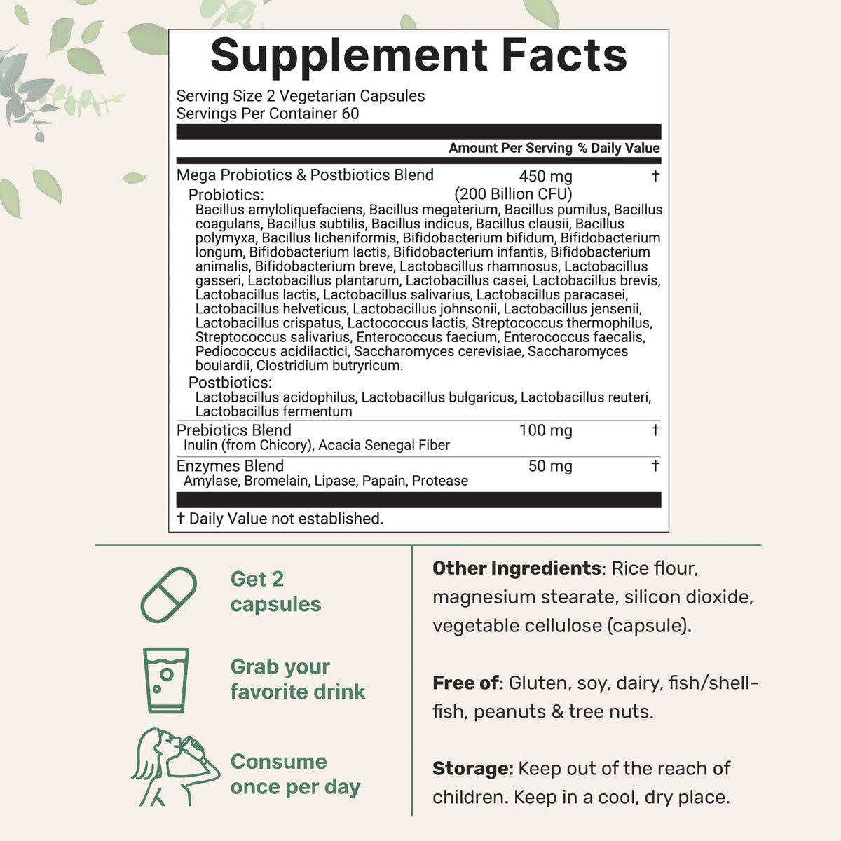 Micro Ingredients Probiotics 200 Billion CFU, 120 Veggie Capsules | Mega Probiotics for Men & Women | 40 Strains with Prebiotics, Postbiotics & Digestive Enzymes | Gut, Immune & Digestive Health Micro IngredientsBuy Supplements Australia