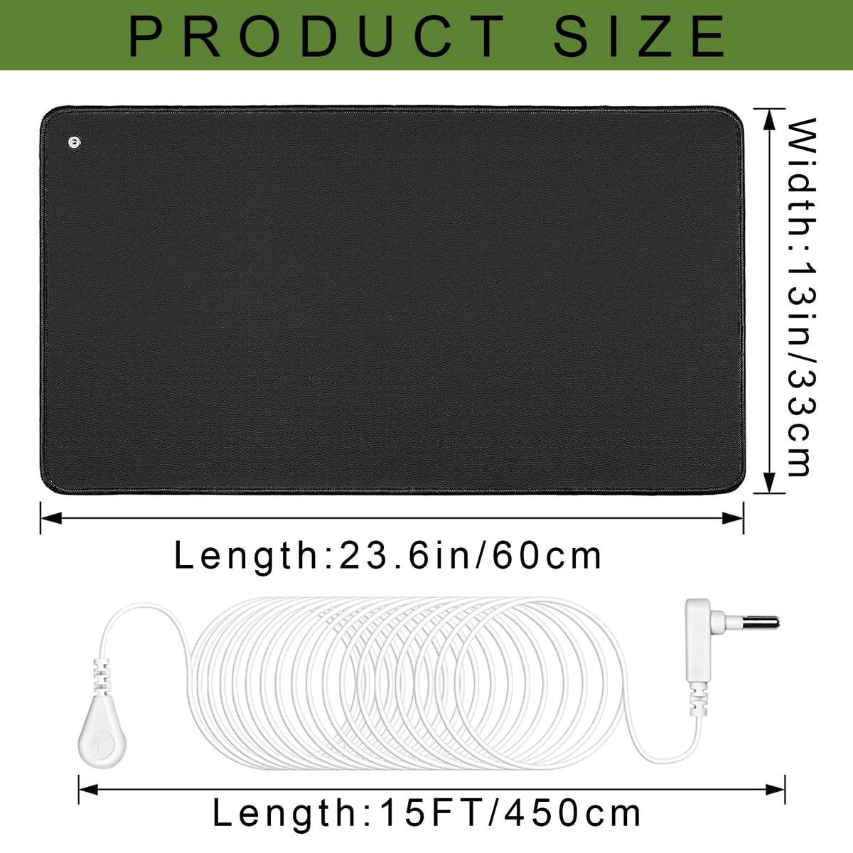 Seader Grounding Mat for Sleep, Conductive Grounding Pad, Earth Mat with 15ft Grounding Cord seaderBuy Supplements Australia