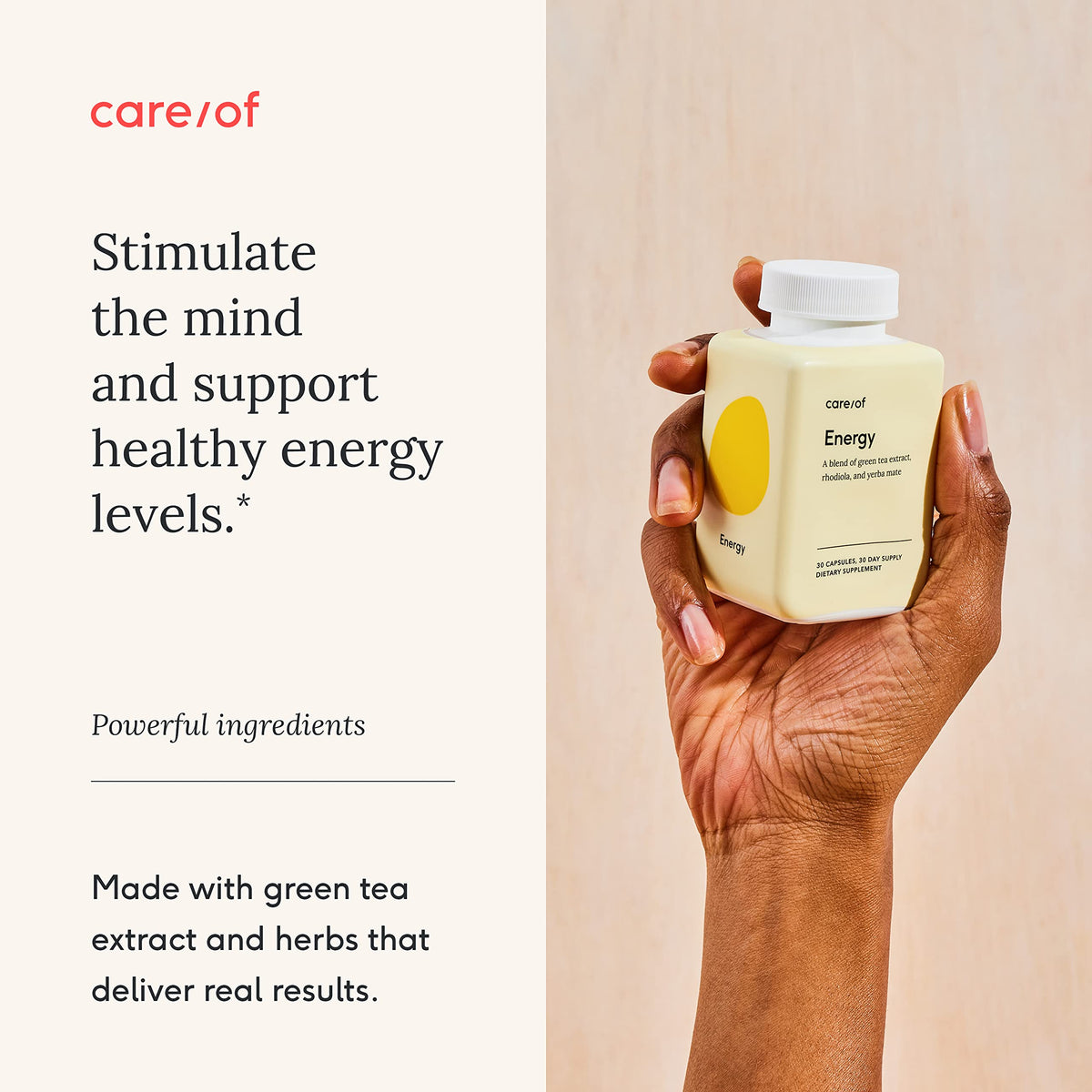 Care/of Natural Energy Supplements for Fatigue Vitamins for Energy and Tiredness for Women & Men, Energy Vitamins for Women for Healthy Energy, Energy Supplements for Women – 30 Energy Pills Care/ofBuy Supplements Australia