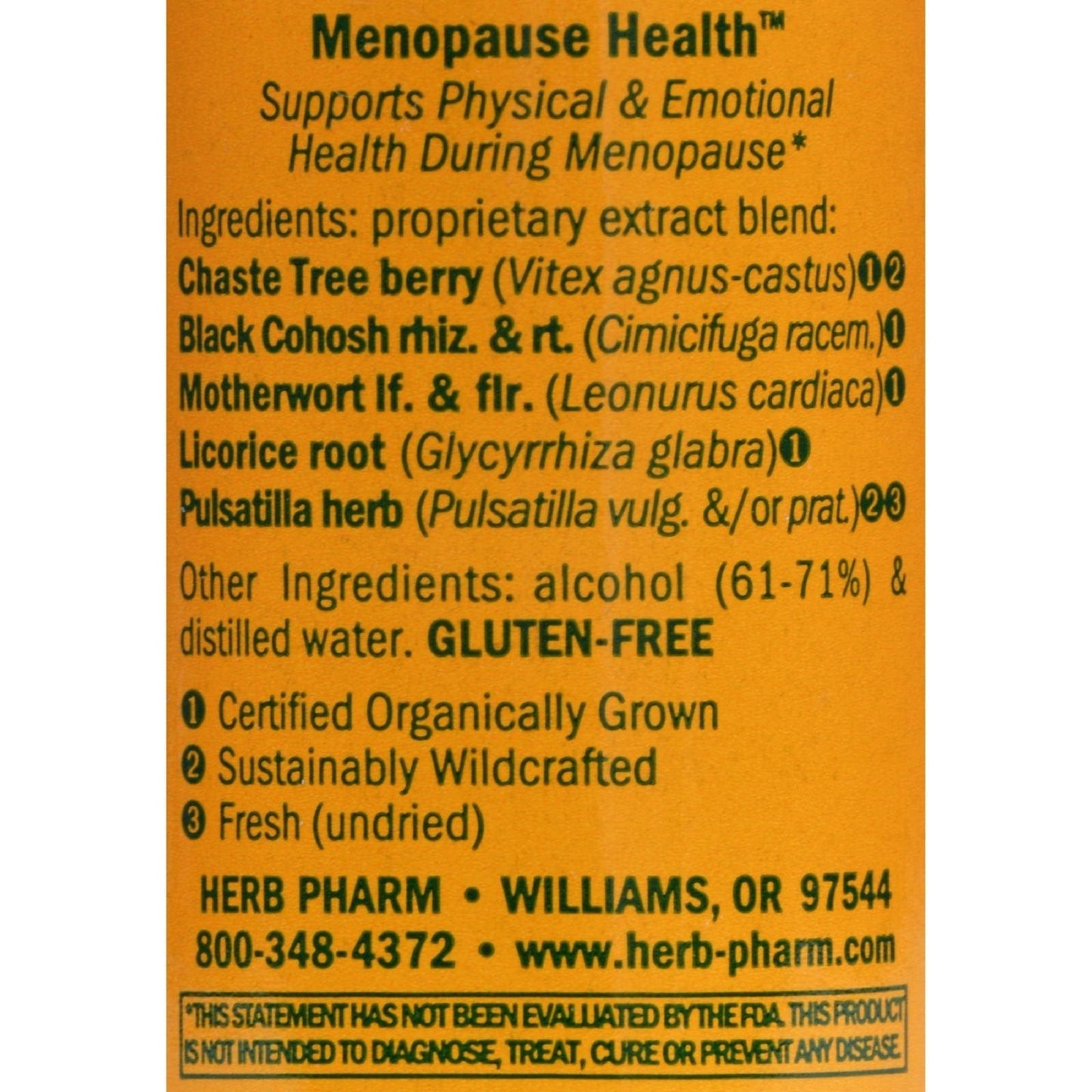 Herb Pharm Menopause Health Liquid Herbal Formula for Physical and Emotional Support - 1 Ounce Herb PharmBuy Supplements Australia