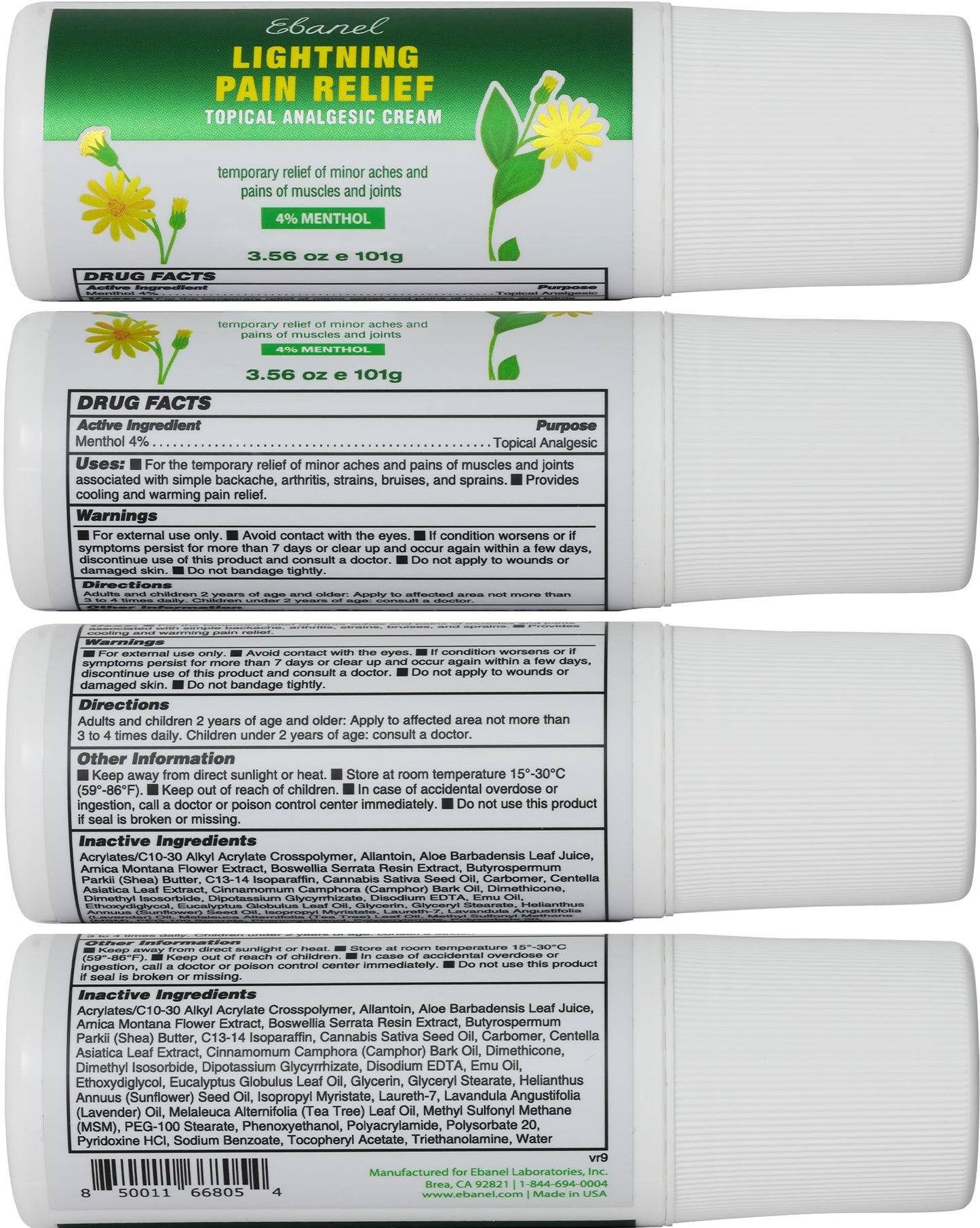 Ebanel Pain Relief Roll On for Arthritis, Foot, Back, Joint, Neck, Strains & Sprains with Menthol, Camphor, Arnica, Emu Oil, MSM, Boswellia, Targeted Muscle Pain Relief Roll On Ebanel buy supplements Au